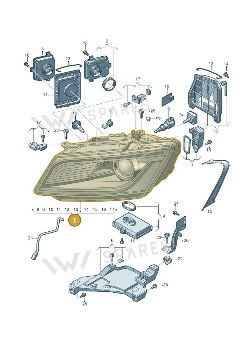 8R0941753C — Audi Q5 qu. 2.0 TDI (2012-2017) diagram 751941100, position 1