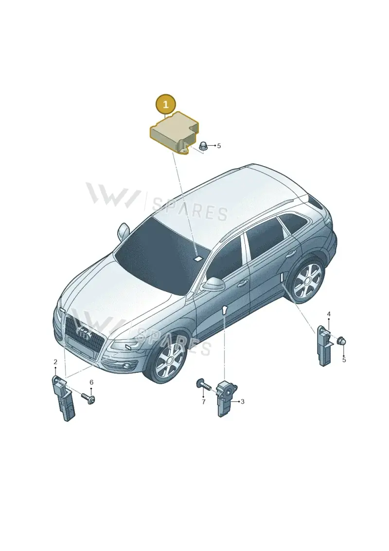 8R0959655E — Audi Q5 (2009-2018) diagram 647959300, position 1