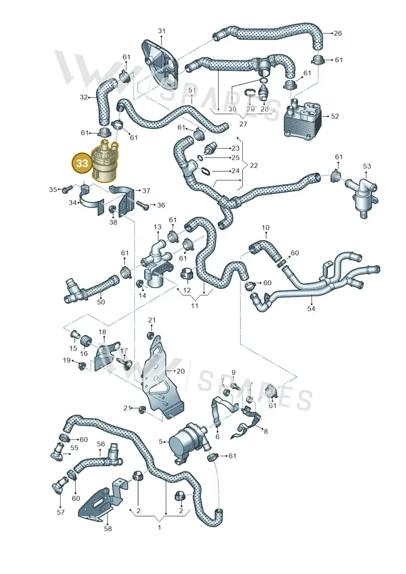 8R0965567 — Audi Q7 qu. 3.0 TDI (2015-2019) diagram 859121160, position 33