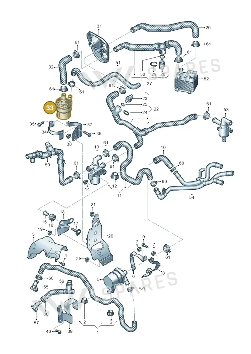 8R0965567 — Audi Q7 qu. 3.0 TDI (2015-2019) diagram 859121510, position 33