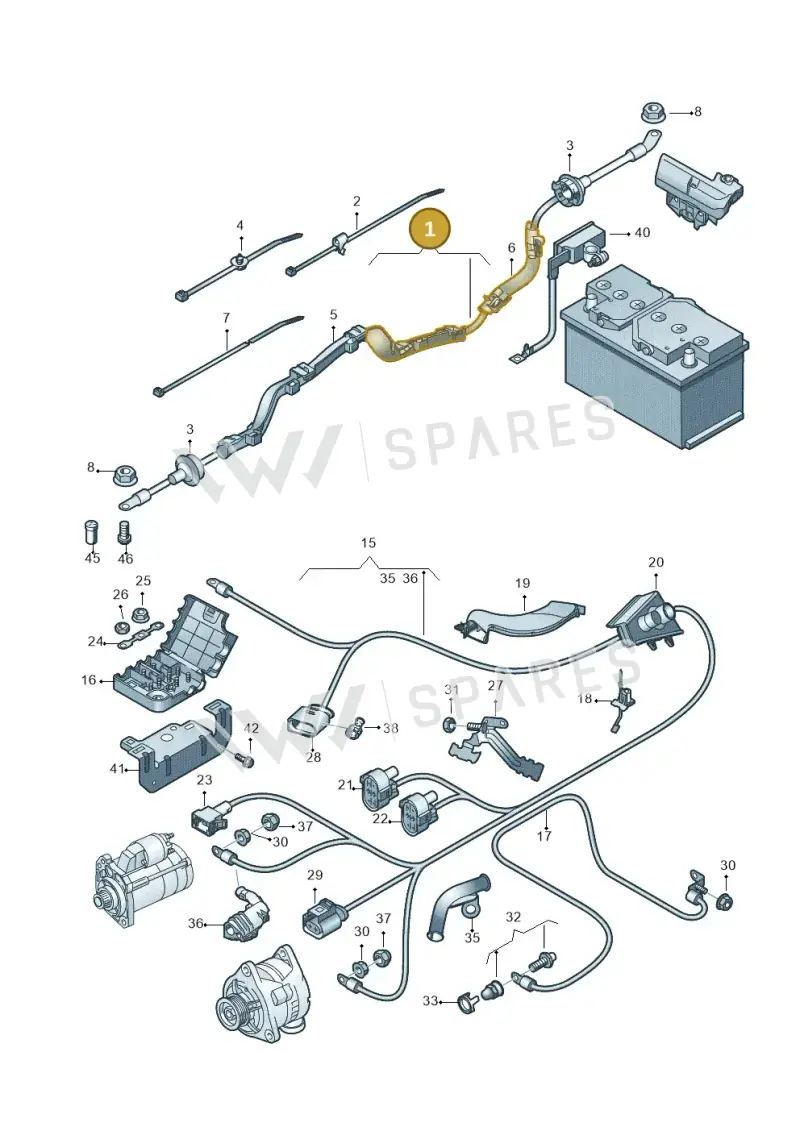 8R0971225A — Audi Q5 qu. 2.0 TDI (2012-2017) diagram 751972000, position 1