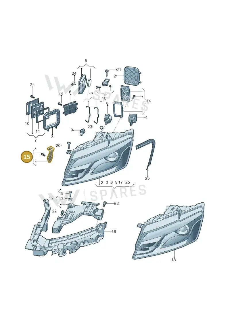 8R0998122 — Audi Q5 (2009-2018) diagram 687941005, position 15
