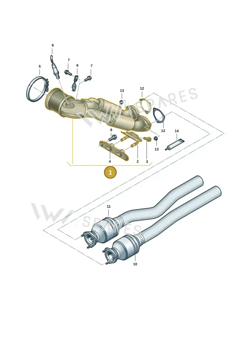 8S0254499F — Audi RS Q3 Sportback (2019-2024) diagram f3z253400, position 1