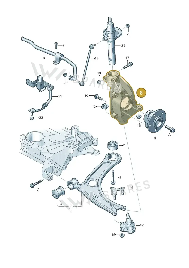 8S0407253F — Audi TT RS (2016-2023) diagram 850407000, position 8