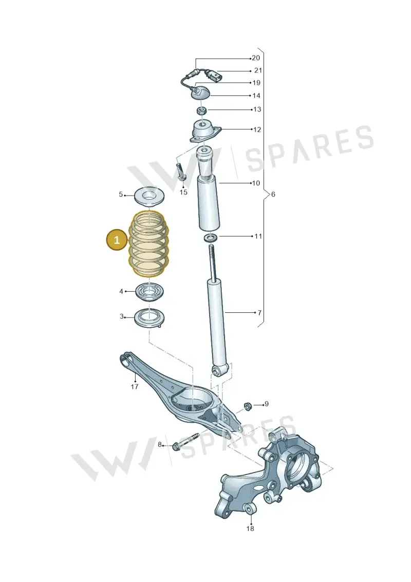 8S0511115DG — Audi TTS (2014-2023) diagram 850511100, position 1