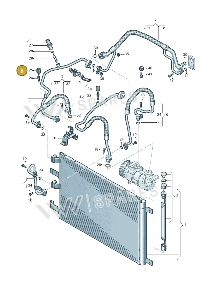 8S0820741 — Audi RS Q3 Sportback (2019-2024) diagram 858260400, position 6