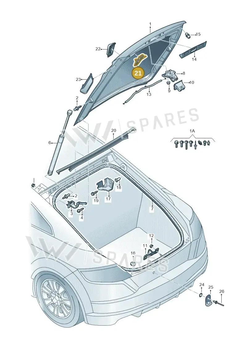 8S0827569 — Audi TT RS (2016-2023) diagram 850827000, position 21
