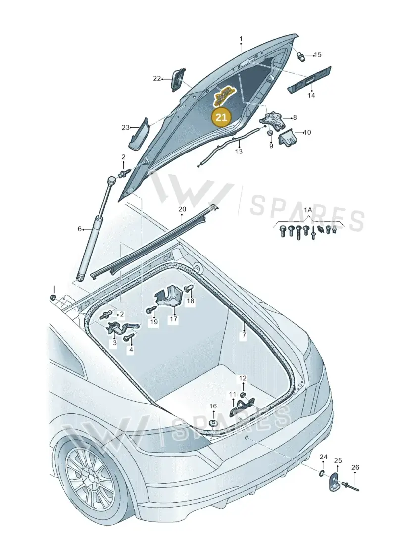 8S0827570 — Audi TT RS (2016-2023) diagram 850827000, position 21