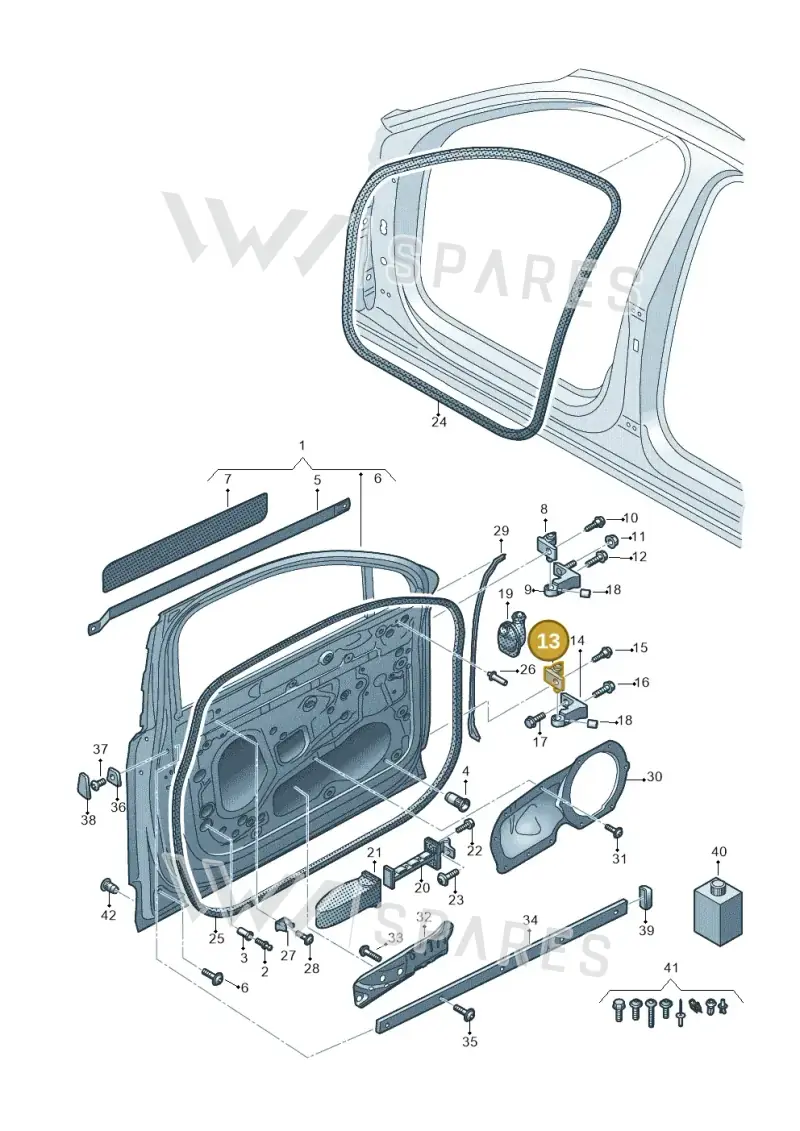 8S0833406A — Audi Q7 qu. 3.0 TDI (2015-2019) diagram 859831100, position 13