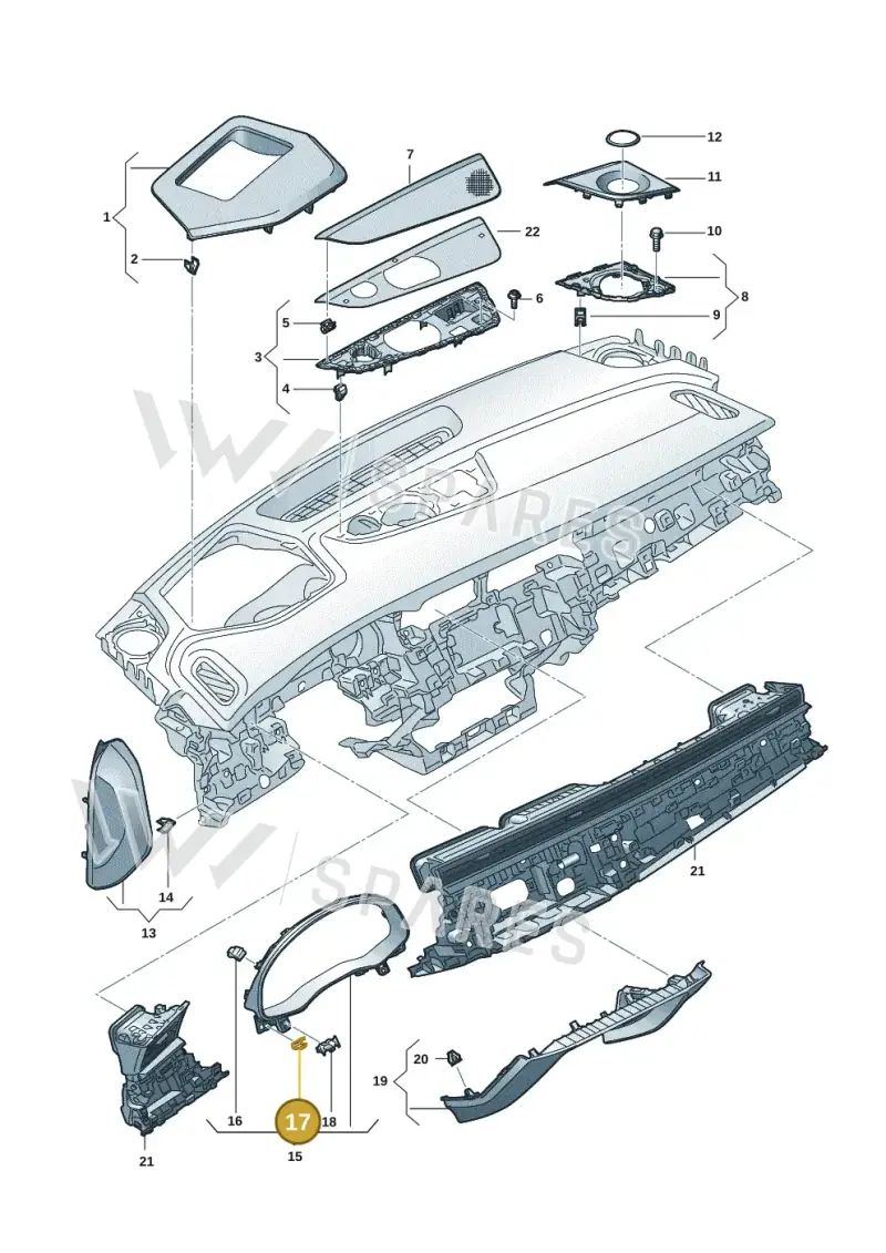 8S0853107 — Audi RS Q8 Quattro (2019-) diagram 429857015, position 17