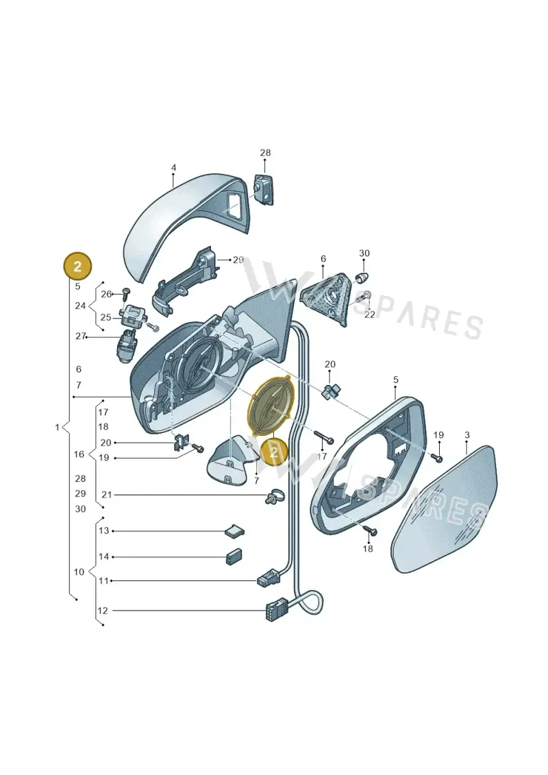 8S0959577 — Audi RS Q8 (2019-2025) diagram 429857040, position 2