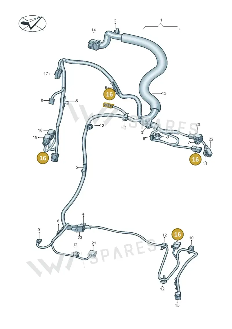 8S0972705 — SEAT CUPRA Born (2021-) diagram 10a972027, position 16