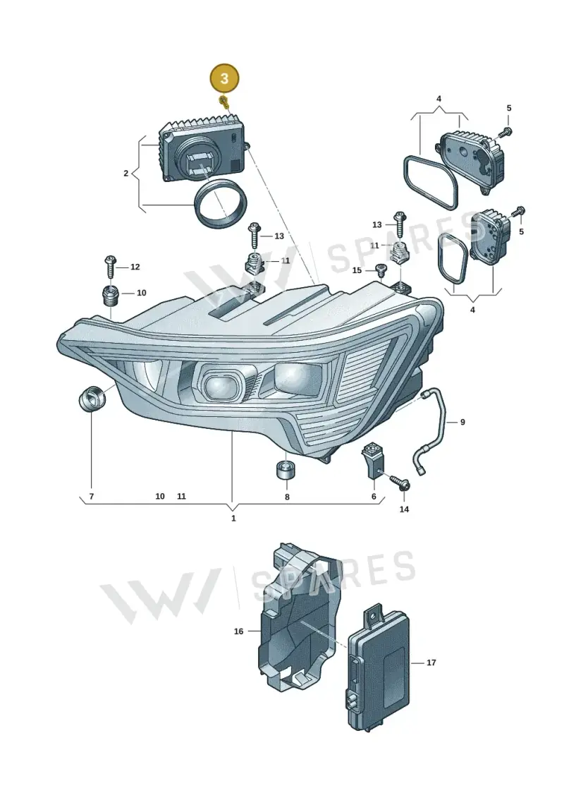 8S0998099 — Audi Q8 e-tron (2018-2020) diagram 586941005, position 3