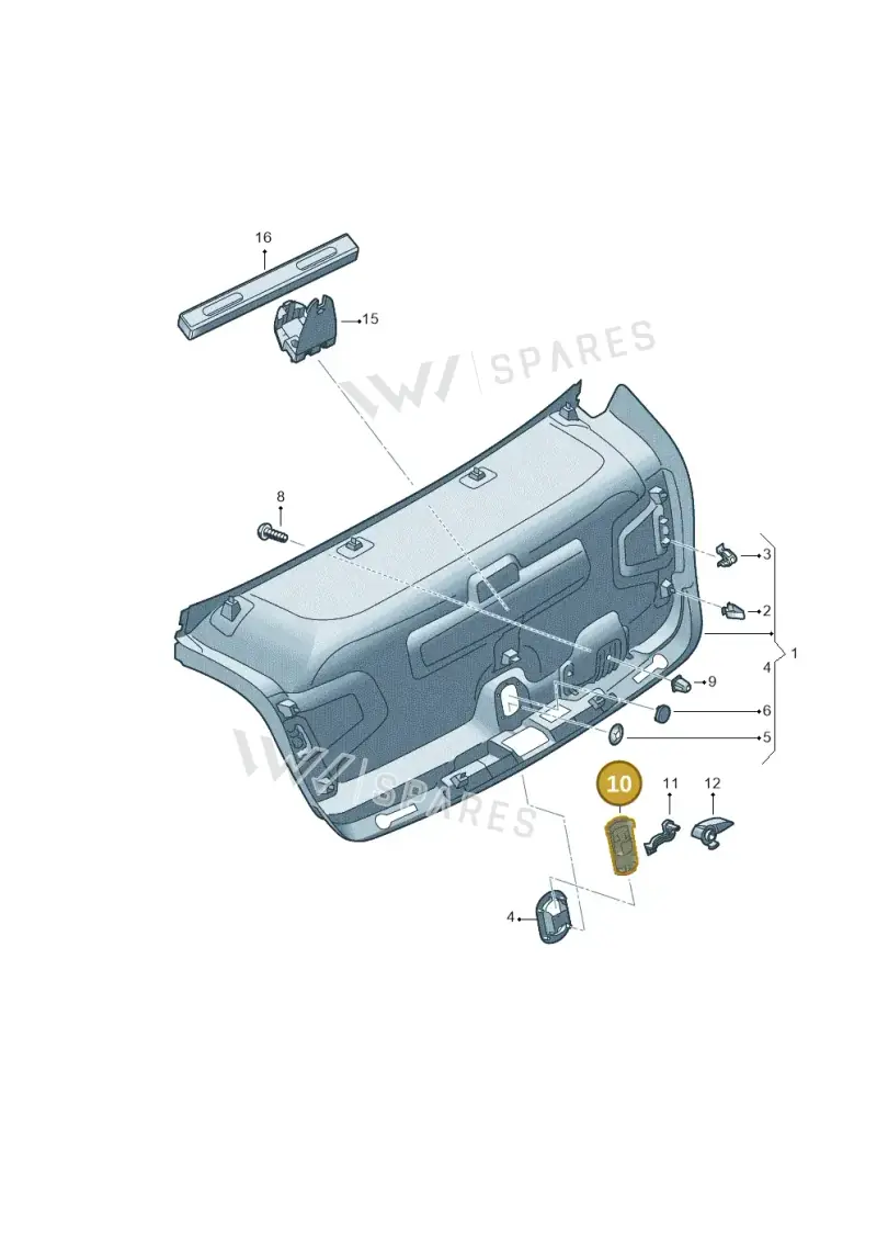 8S7880715 — Audi A6 (2018-2025) diagram 430867800, position 10