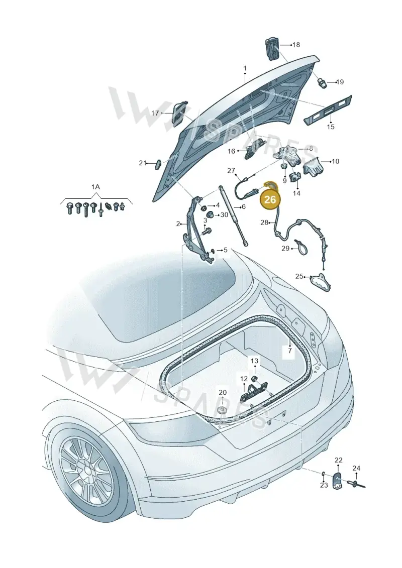 8S7880787 — Audi TT RS (2016-2023) diagram 850827100, position 26