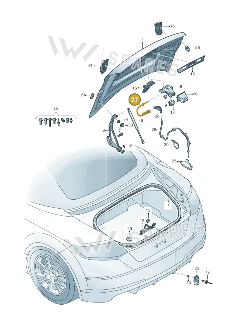 8S7880789 — Audi TTRS Coupe (2016-2023) diagram 850827100, position 27