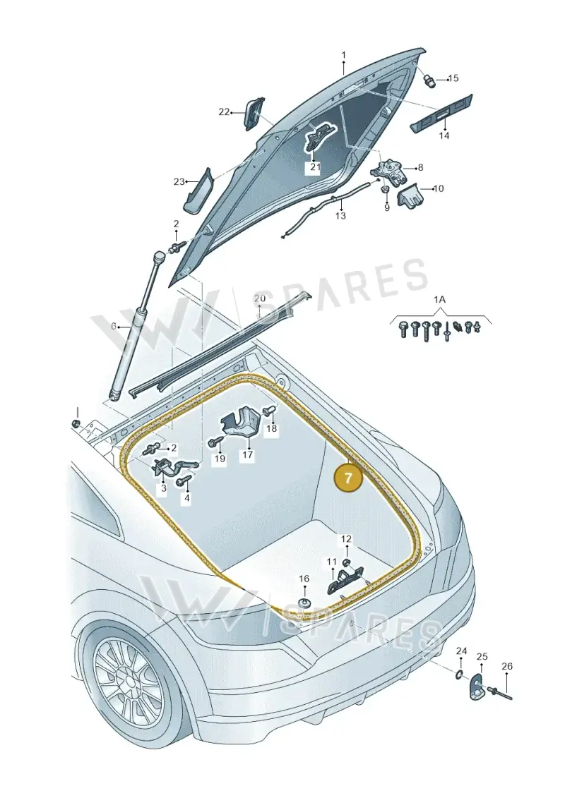 8S8827705 — Audi TT RS (2016-2023) diagram 850827000, position 7