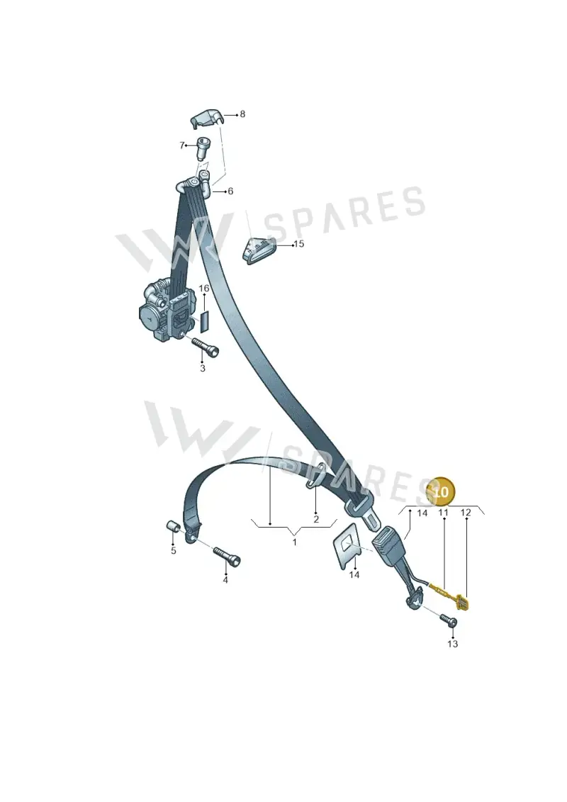 8S8857755DYLZ — Audi TTRS Coupe (2016-2023) diagram 850857600, position 10