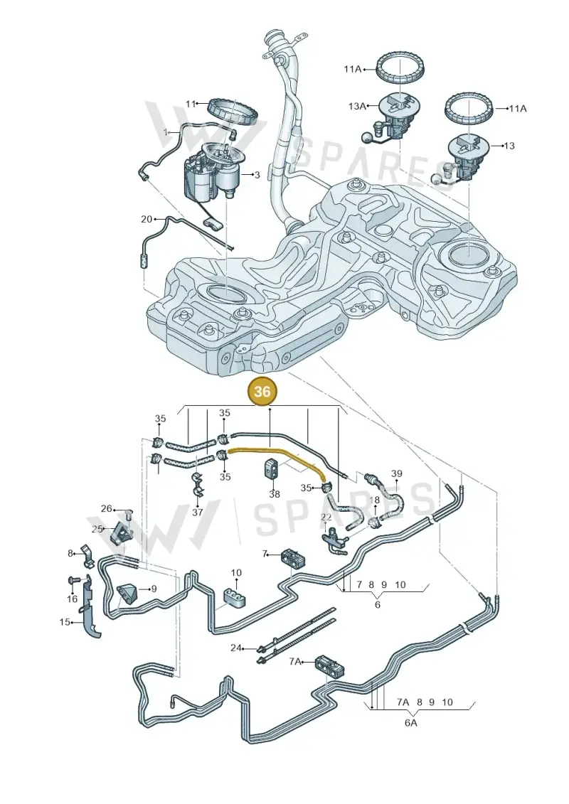 8T0201528D — Audi RS5 Cabrio (2012-2015) diagram 759201420, position 36