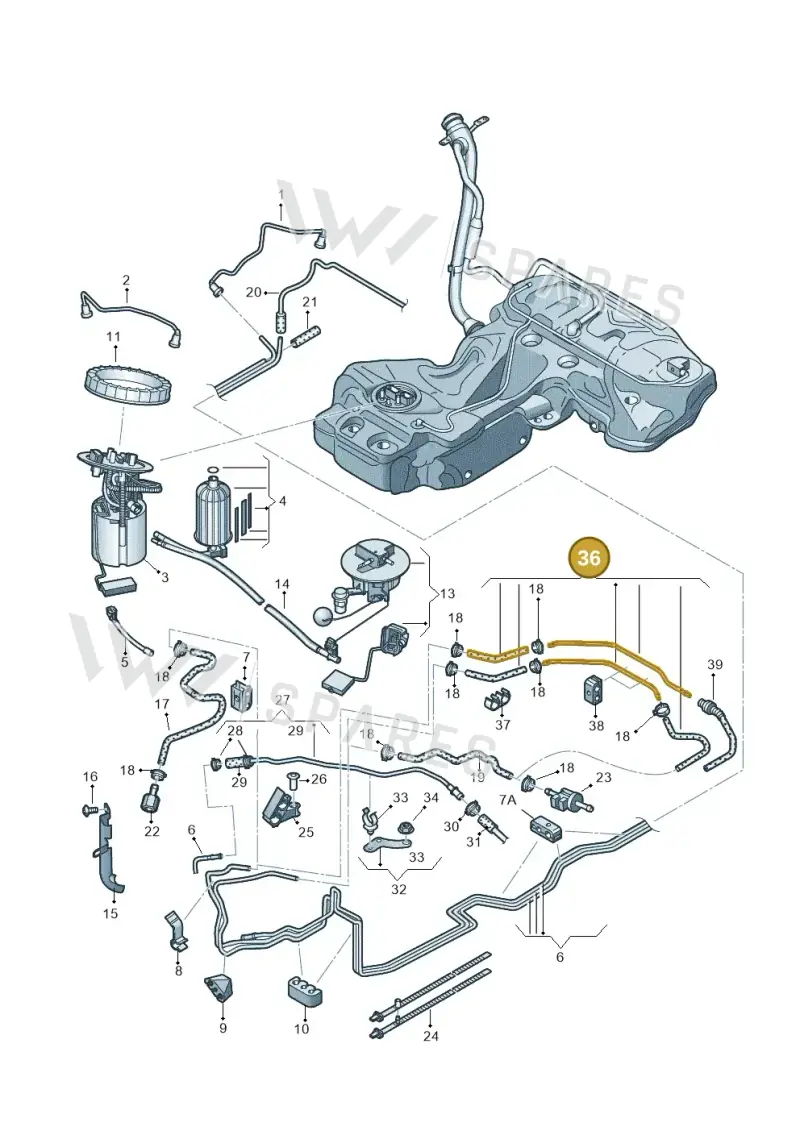8T0201528D — Audi RS4 Av. qu. 4.2 (2012-2015) diagram 620201400, position 36