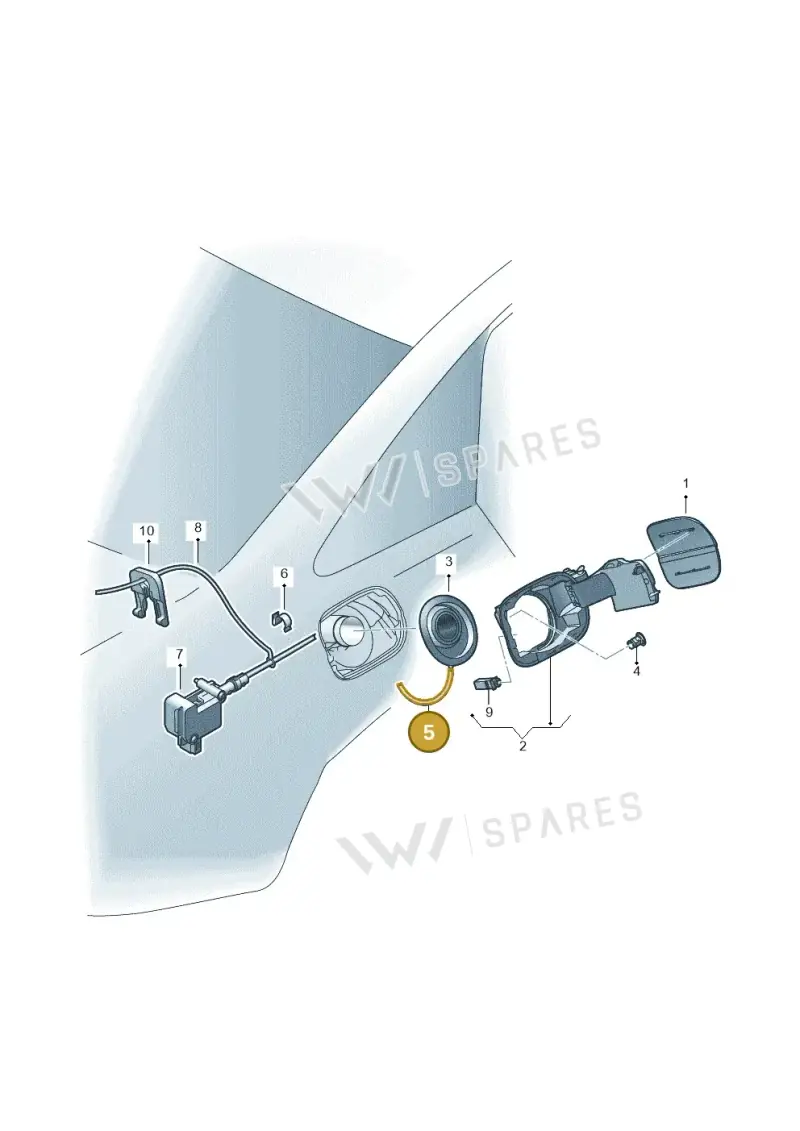 8T0809937A — Audi A6 2.7 TDI (2008-2011) diagram 448809900, position 5