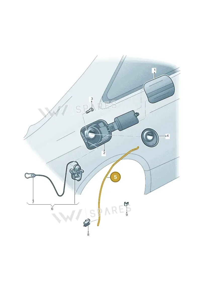 8T0809937A — Audi Q5 qu. 2.0 (2009-2018) diagram 687809090, position 5