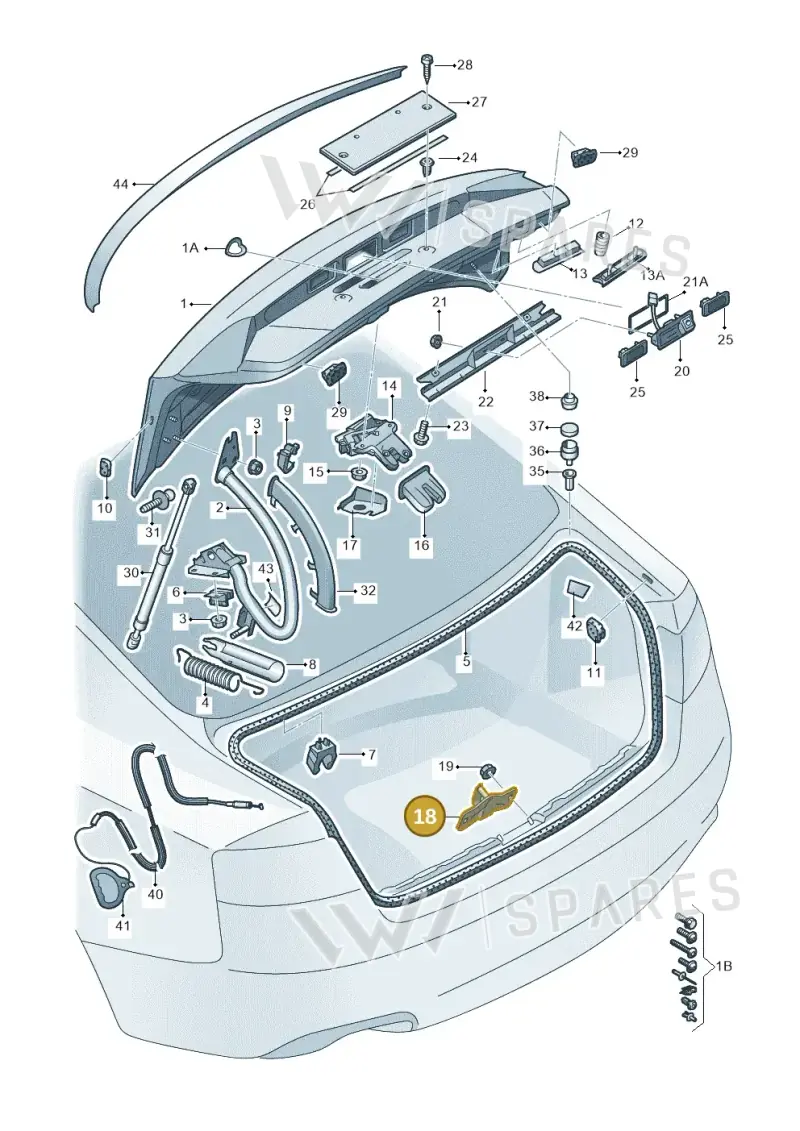 8T0827507 — Audi A4 av. 2.0 tdi (2011-2015) diagram 620827000, position 18