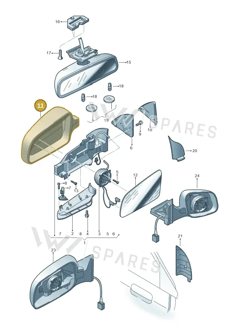 8T0857528DGRU — Audi A8/S8/qu. lang    08> (2007-) diagram 291857400, position 11
