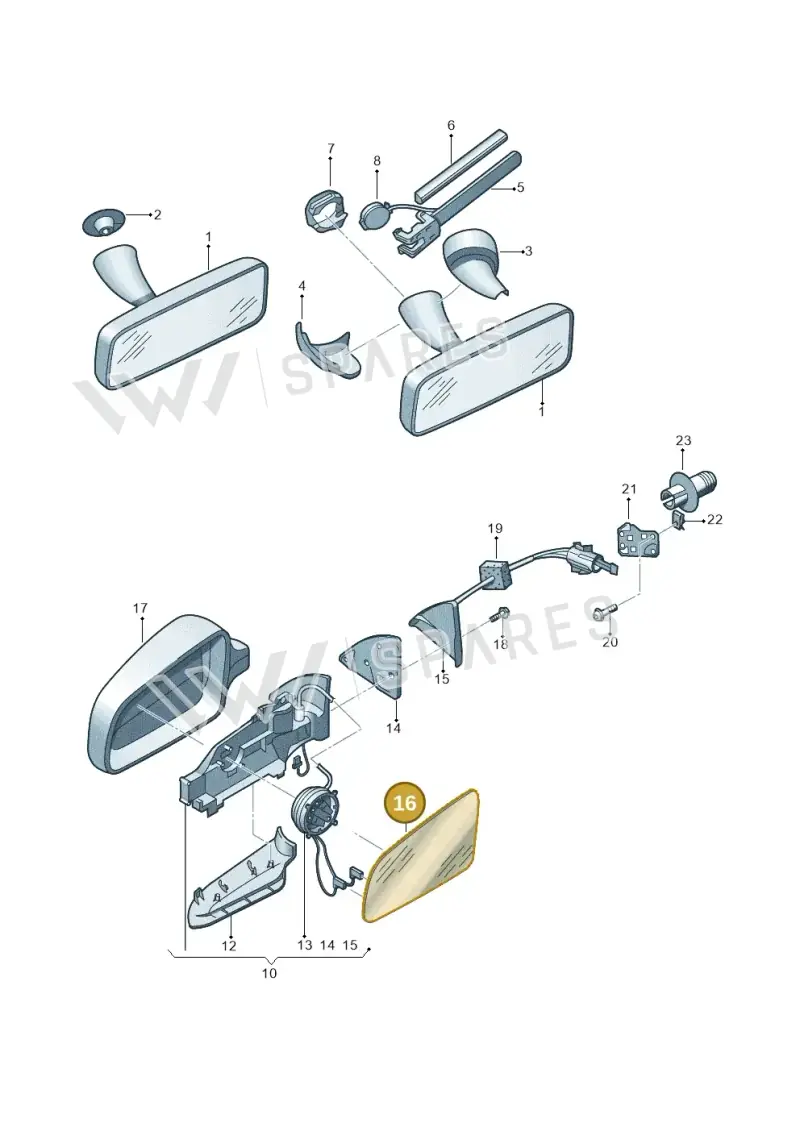 8T0857536F — Skoda Octavia ambiente (2008-2013) diagram 419857400, position 16