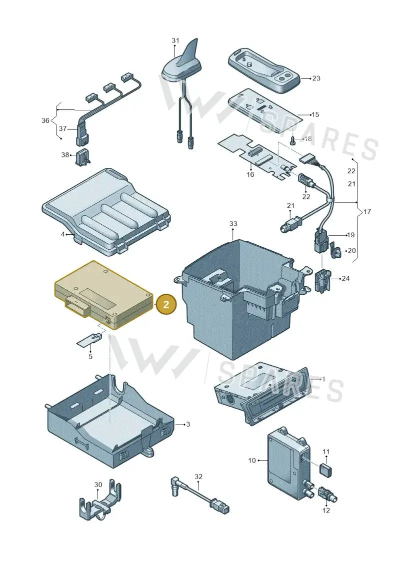 8T0862335F — Audi Q5 qu. 2.0 TDI (2012-2017) diagram 647035560, position 2