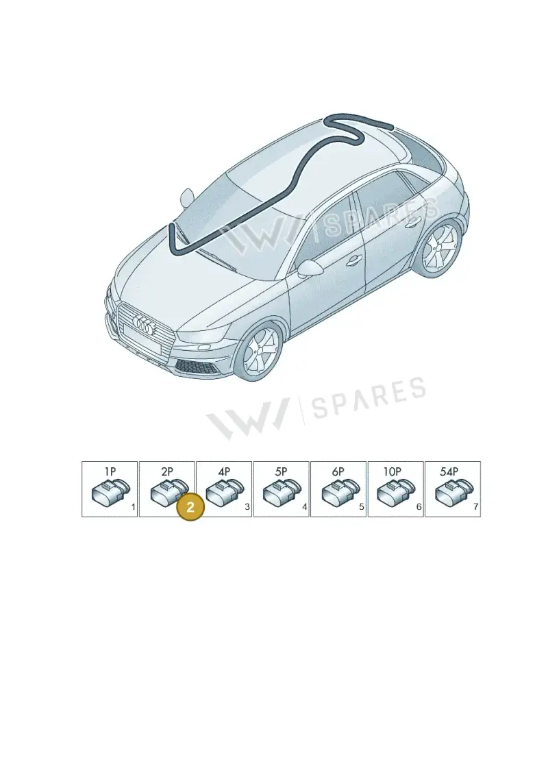 8T0971259B — Audi A1 Sportback (2014-2018) diagram 792971850, position 2