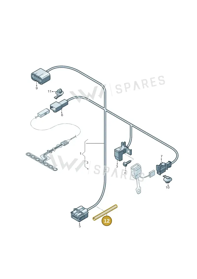 8T0971848A — Audi RS5 Sportback (2017-2025) diagram 850972200, position 12