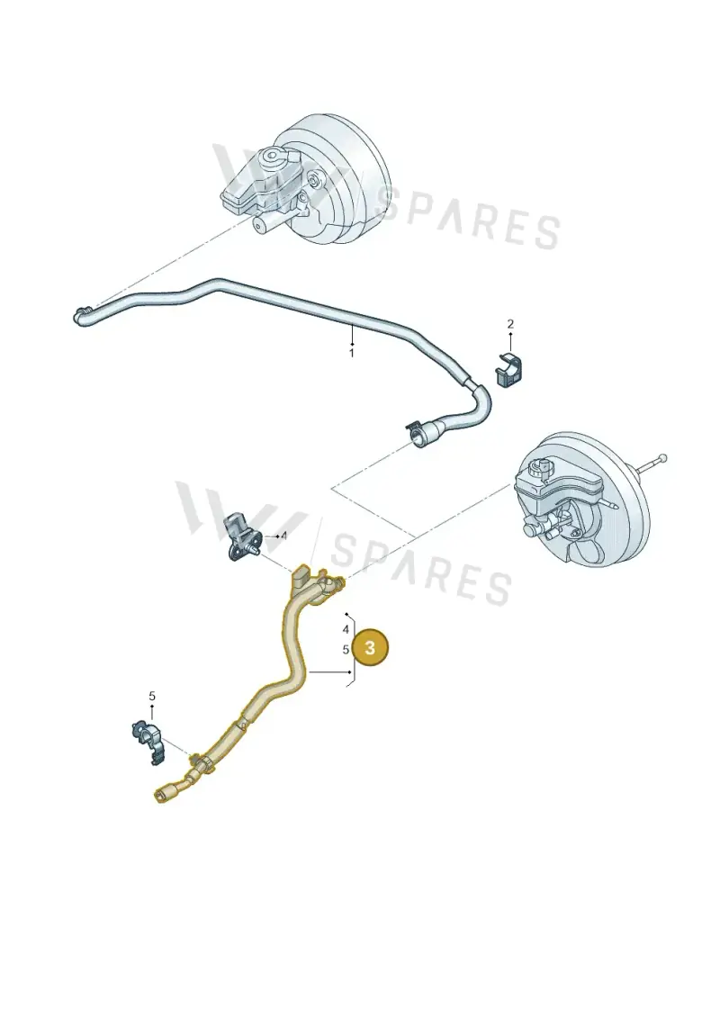 8U0612041B — Audi RSQ3 qu. 2.5 (2013-2018) diagram 764611700, position 3