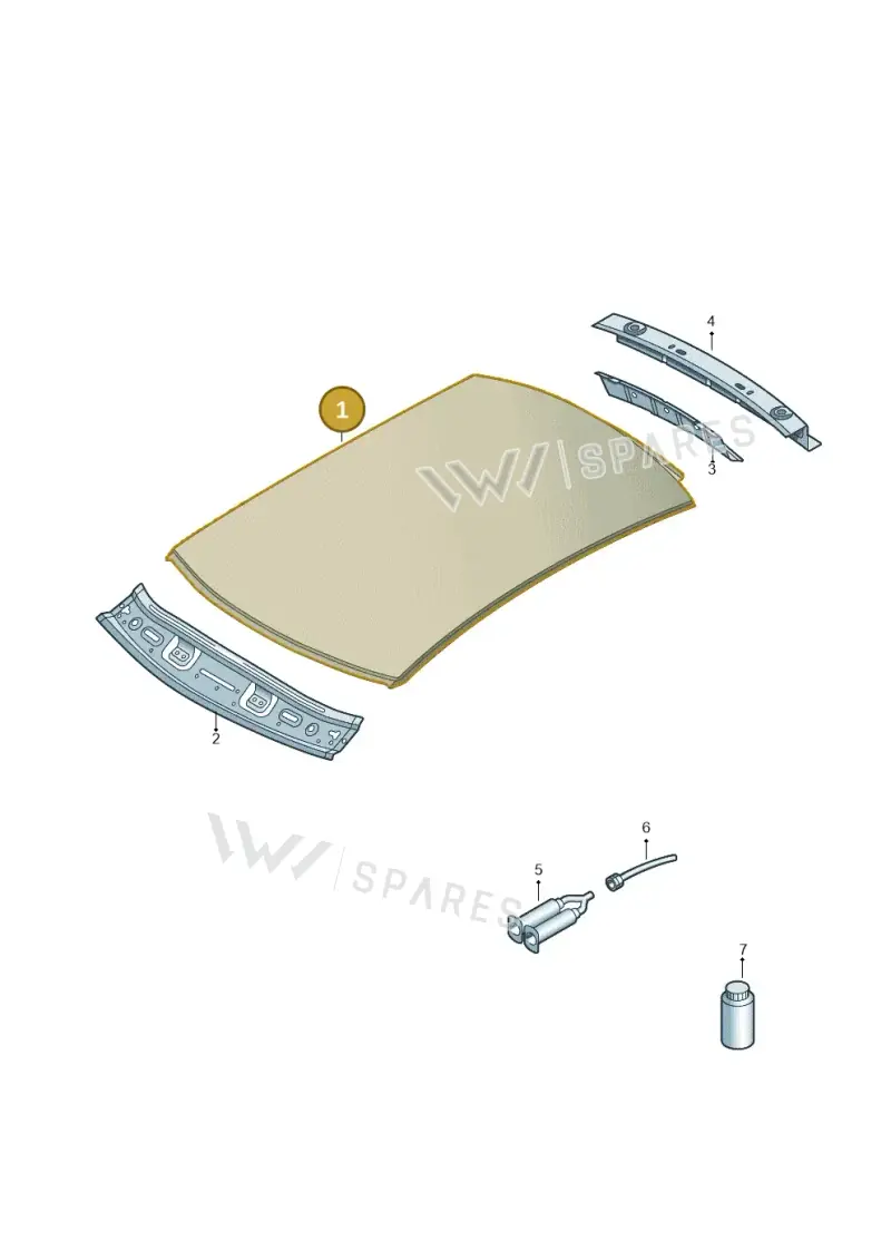8U0817111 — Audi Q3 1.4 (2016-) diagram 728817000, position 1