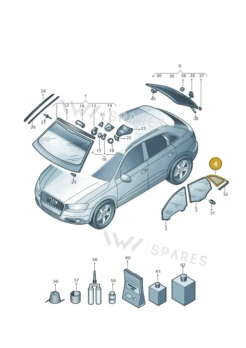 8U0845300CNVB — Audi Q3 (2014-2019) diagram 728845000, position 4