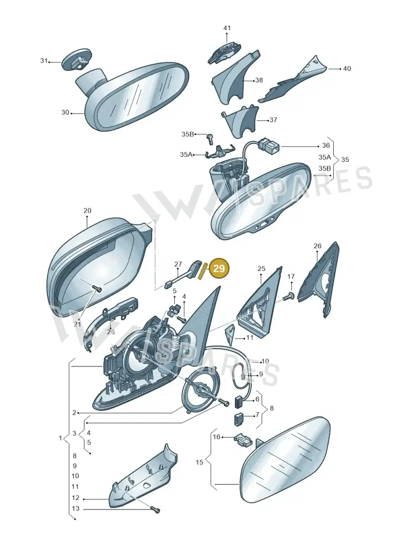 8U0857314 — Audi Q3 (2014-2019) diagram 728857400, position 29