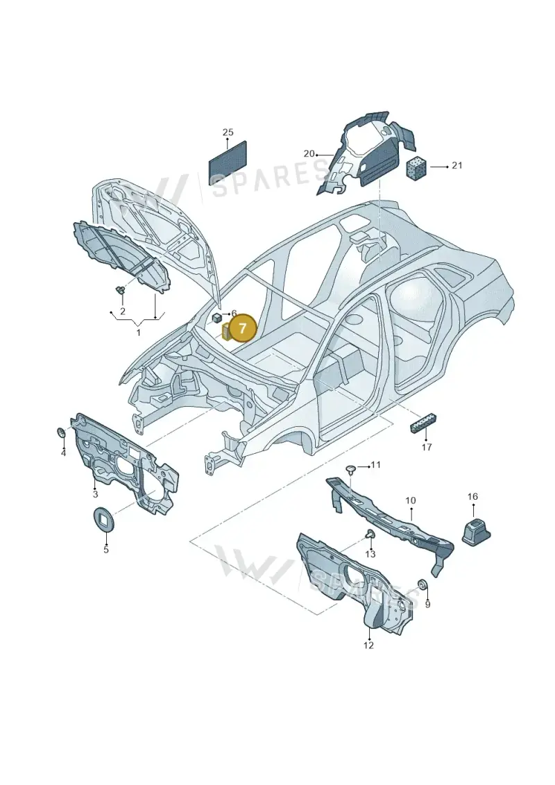 8U0864759B — Audi Q3 1.4 (2016-) diagram 728863200, position 7