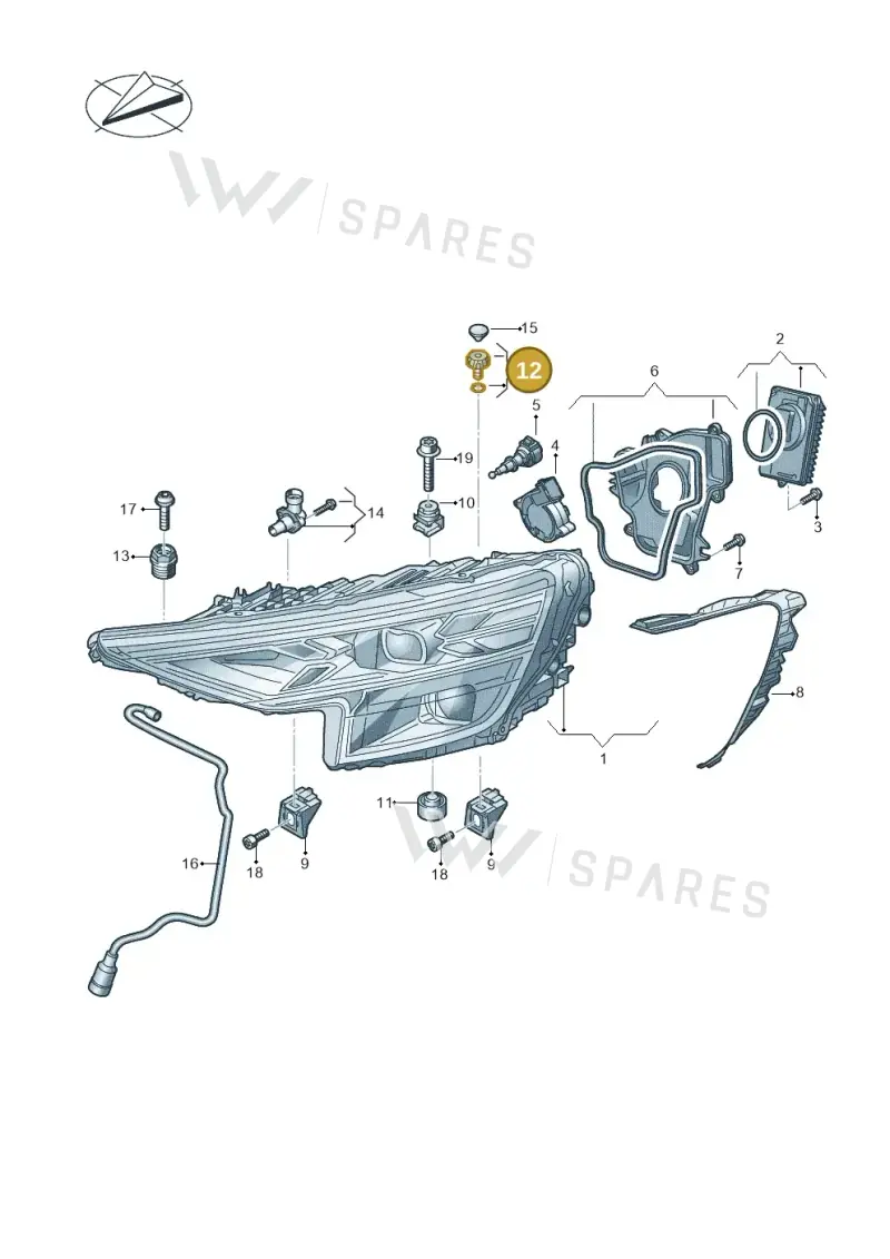 8U0941141 — Audi RS Q8 (2019-2025) diagram 429941020, position 12