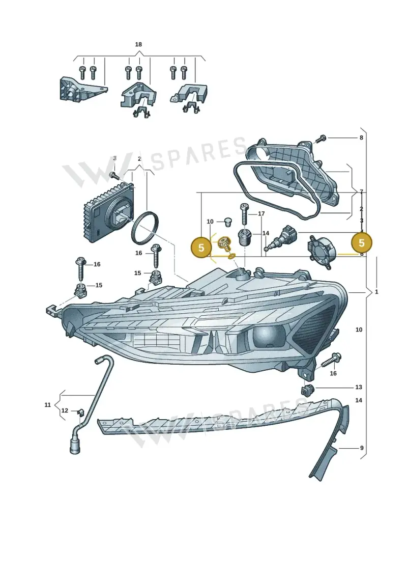 8U0941141 — Audi RS e-tron GT (2020-2025) diagram 4j1941000, position 5