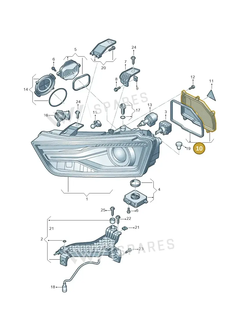 8U0941159A — Audi Q3 1.4 (2016-) diagram 855941000, position 10