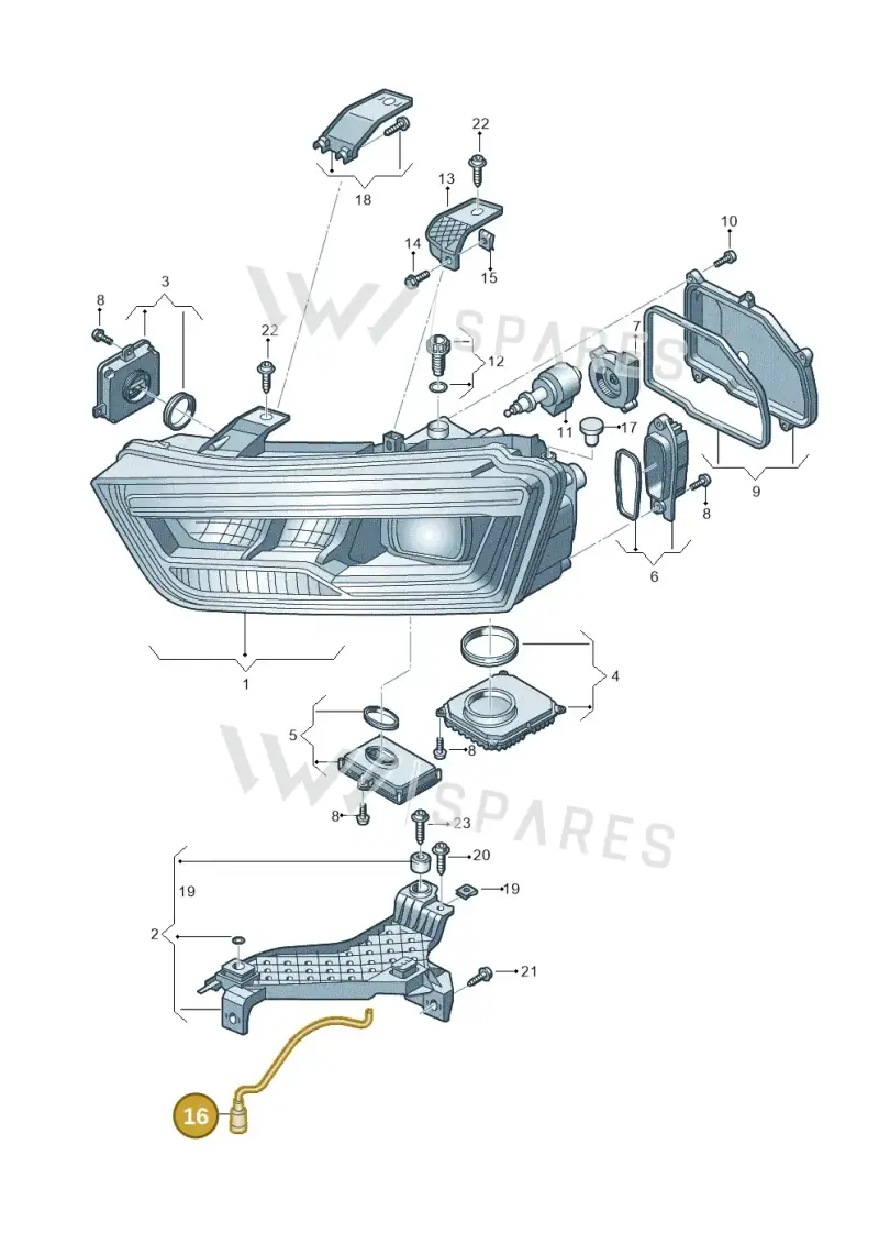 8U0941717 — Audi Q3 1.4 (2016-) diagram 855941050, position 16
