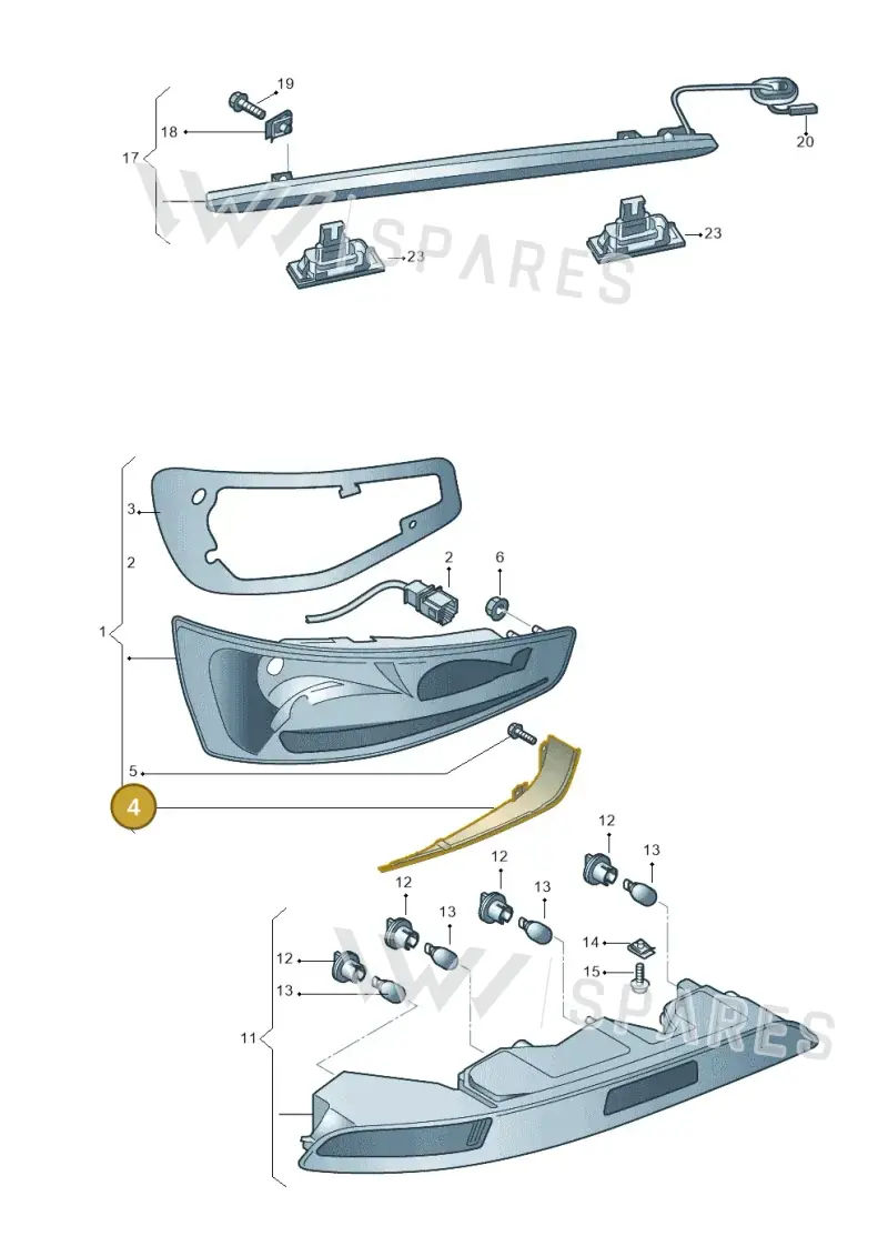 8U0945253A — Audi RSQ3 qu. 2.5 (2013-2018) diagram 764945000, position 4