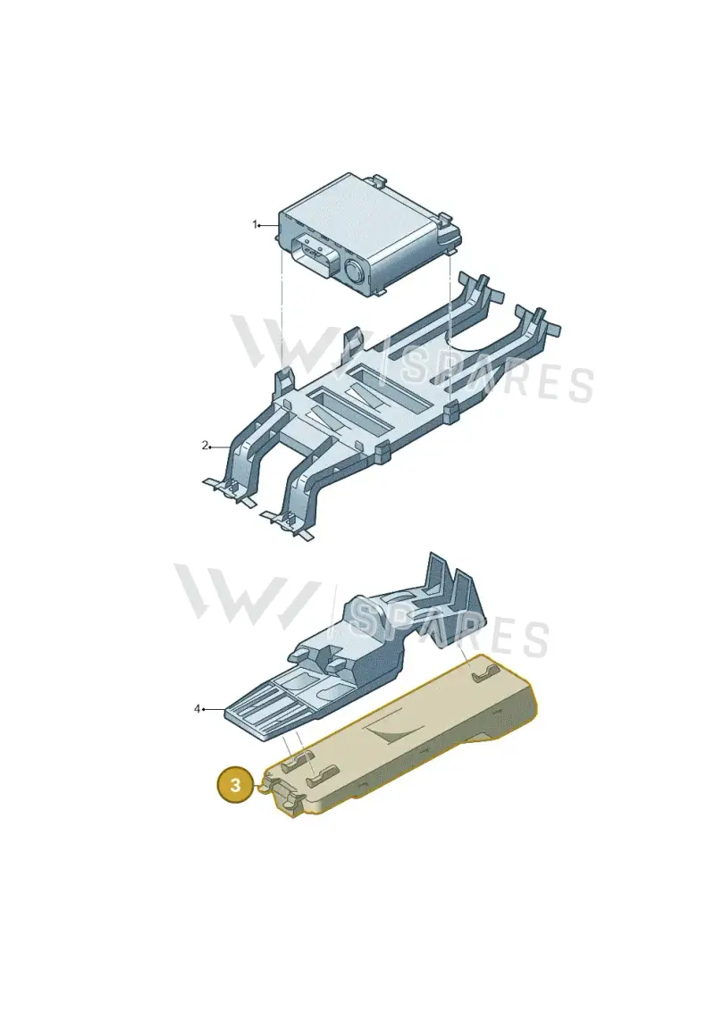 8U0959107A — Audi Q3 1.4 (2016-) diagram 764959400, position 3
