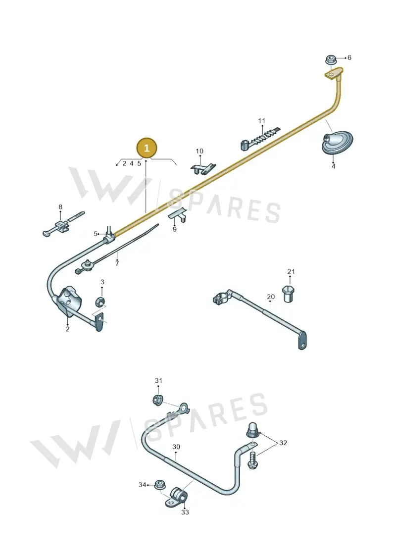 8U0971227A — Audi RS Q3 (2013-2018) diagram 764972000, position 1