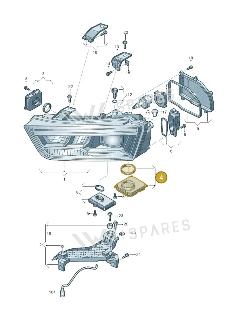 8U0998572A — Audi Q3 1.4 (2016-) diagram 855941050, position 4