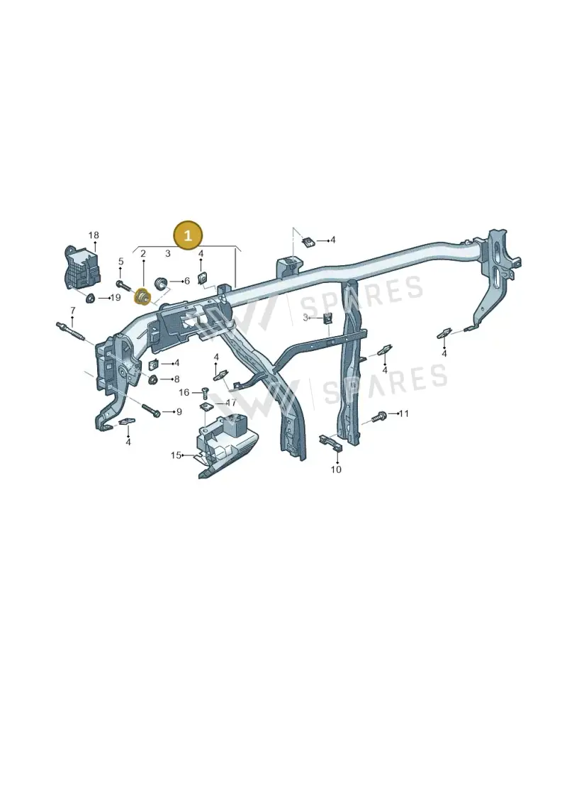 8U1858045G — Audi Q3 1.4 (2016-) diagram 728857000, position 1