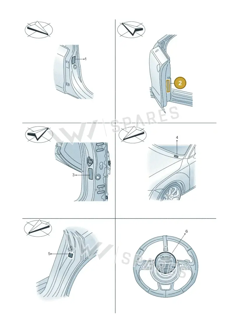 8V0010502RC — Audi RS3 Limousine (2017-2020) diagram 858010200, position 2