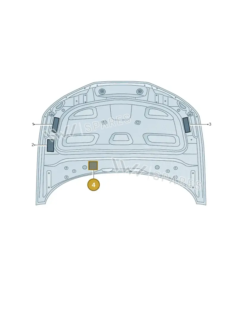 8V0010508A — Audi A5 Sportback (2016-2025) diagram 897010100, position 4