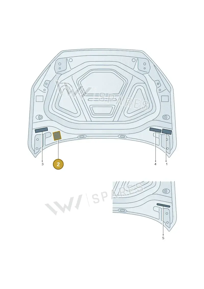 8V0010508A — Audi A3 Sportback (2019-2025) diagram 596010010, position 2