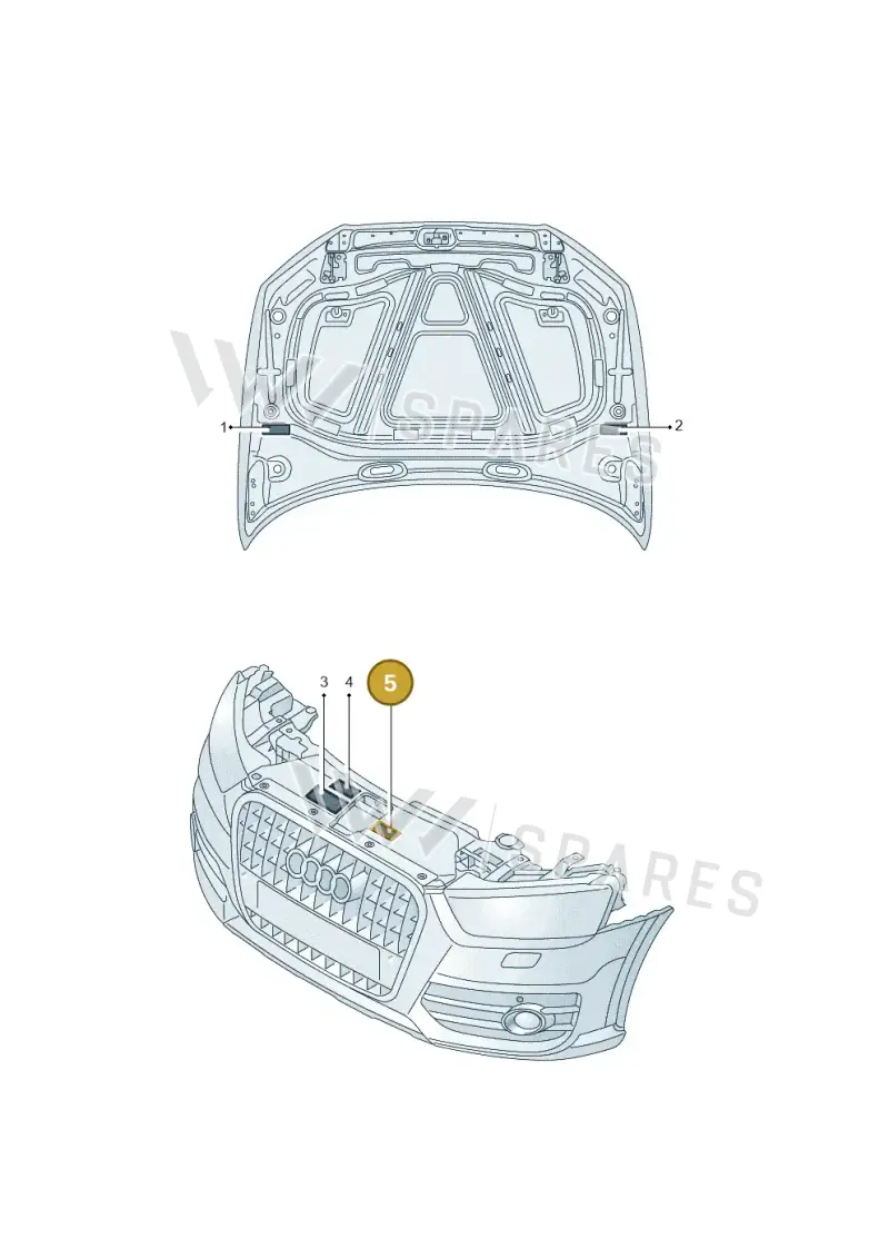 8V0010508B — Audi A3 Sportback (2016-2020) diagram 778010100, position 5